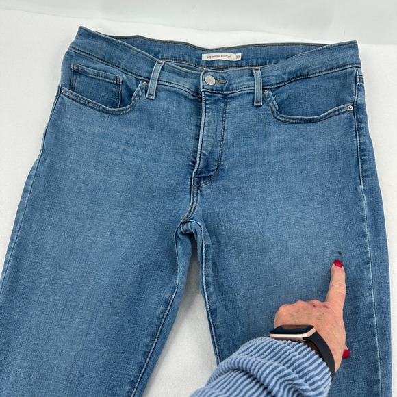 Levi's Strauss 315 Sz 33x32 Shaping Bootcut Women Jeans Blue  Casual Comfy Wear - Picture 3 of 7